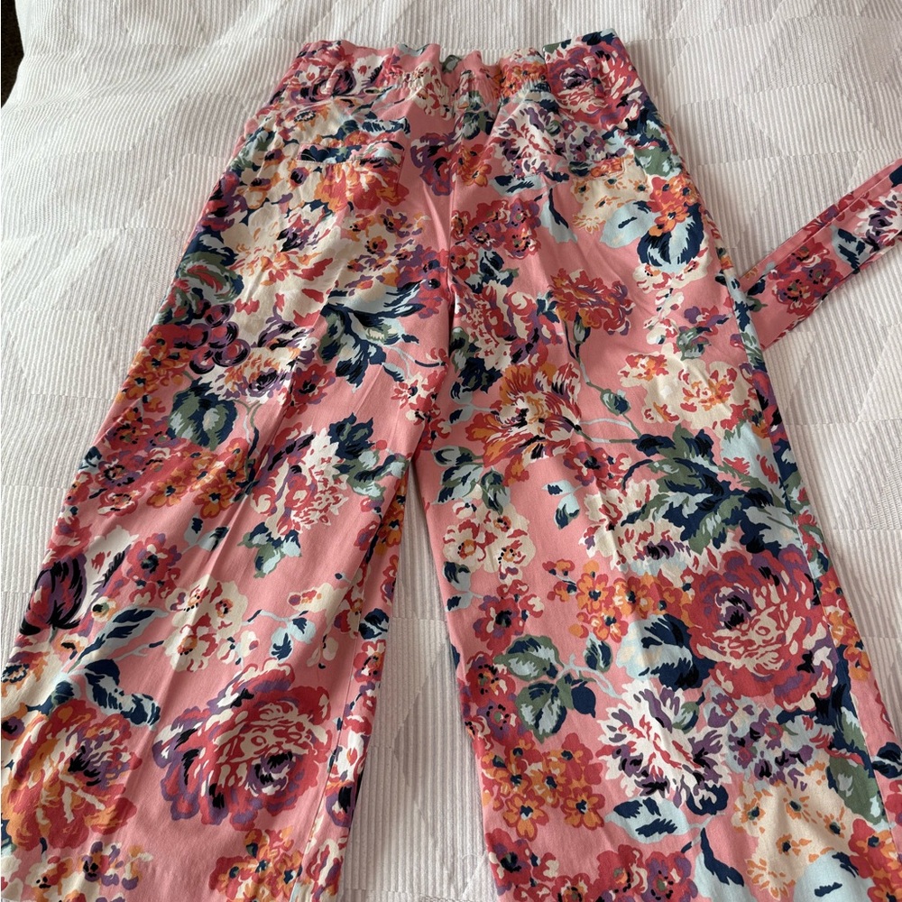 Zara Floral Pink Women's Pants